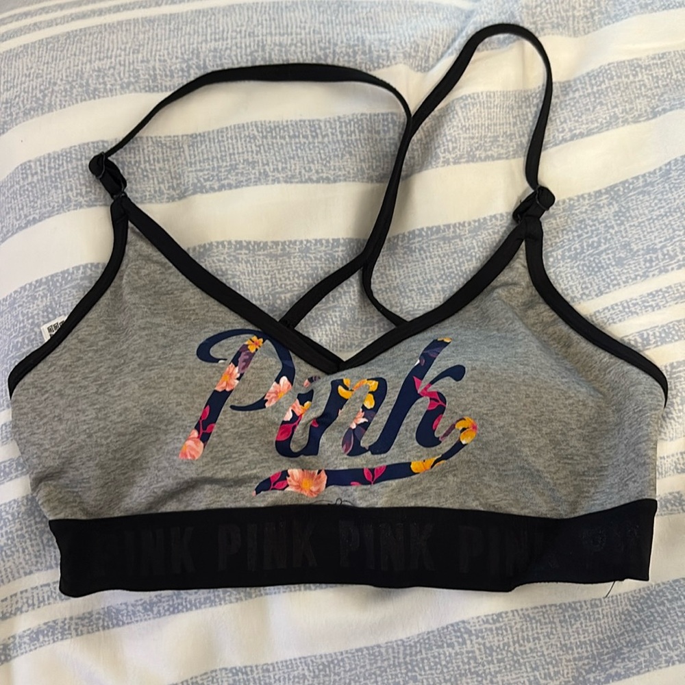 Used once PINK sports bra